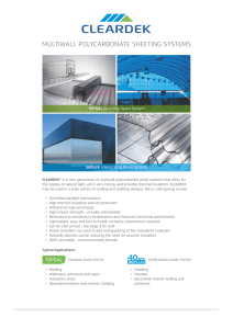 Cleardek Specification Sheet