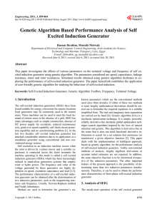 Genetic Algorithm Based Performance Analysis of Self Excited