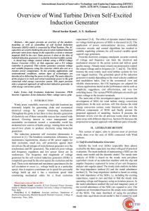 Overview of Wind Turbine Driven Self