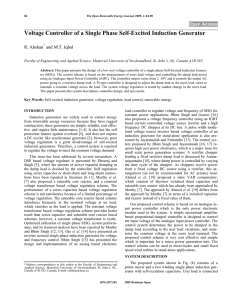 Voltage Controller of a Single Phase Self