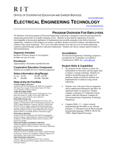 electrical engineering technology - Rochester Institute of Technology