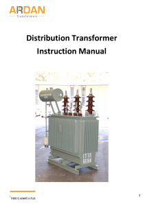 Distribution Transformer Instruction manual