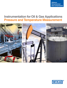 WIKA Pressure and Temperature Solutions for the Oil