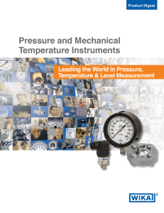 Pressure and Mechanical Temperature Instruments - DK