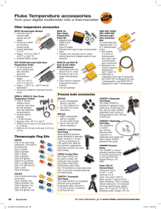 Fluke Temperature accessories