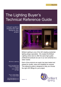 Technical Reference Guide The Lighting Buyer`s
