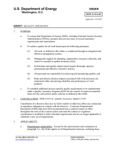 U.S. Department of Energy - DOE Directives, Delegations, and