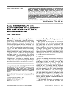 aaem minimonograph #36: basic concepts of electricity and