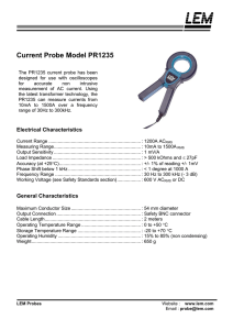 Current Probe Model PR1235