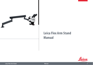Leica Flex Arm Stand Manual