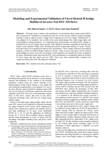 Modeling and Experimental Validation of 5-level Hybrid H