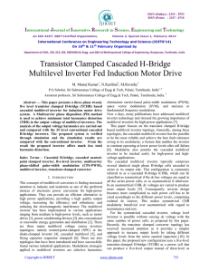 Transistor Clamped Cascaded H-Bridge Multilevel Inverter