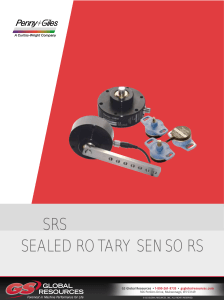 SRS Sealed Rotary Sensors Brochure [English]
