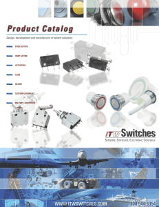 ITW Switches Product Catalog — LICON