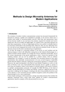 Methods to Design Microstrip Antennas for Modern