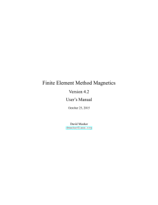 Manual - Finite Element Method Magnetics