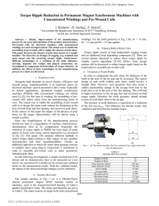 Torque Ripple Reduction in Permanent Magnet Synchronous