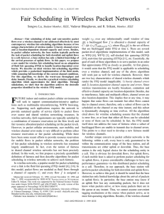 Fair scheduling in wireless packet networks