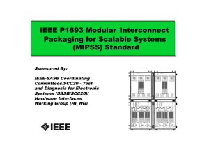 TC-8 MIPSS Presentation - IEEE Standards Working Group Areas