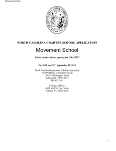 Movement School - North Carolina Public Schools