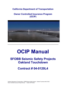 OCIP Manual - Bay Bridge Info