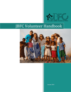 JBFC Volunteer Handbook