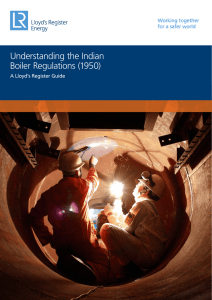 Understanding the Indian Boiler Regulations (1950)