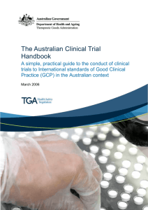 The Australian Clinical Trial Handbook