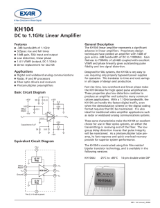 KH104 DC to 1.1GHz Linear Amplifier