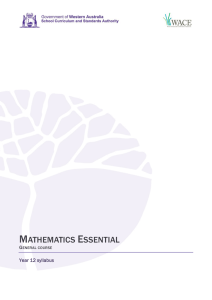 Mathematics Essentials