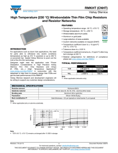 RMKHT (CNHT) High Temperature (230 °C) Wirebondable Thin