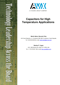 Capacitors for High Temperature Applications