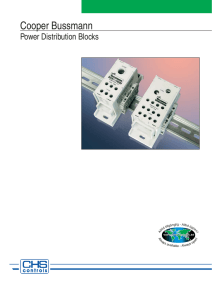 Power distribution blocks