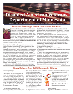 December 2012 - Disabled American Veterans of Minnesota