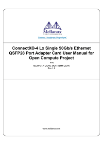 50GbE User Manual for OCP