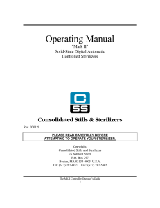 (room 314) Operating Manual