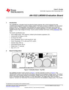 AN-1522 LM5069 Evaluation Board (Rev. B)