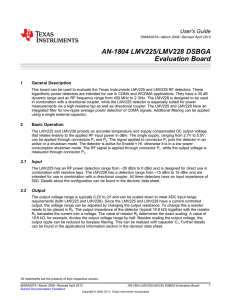 AN-1804 LMV225/LMV228 DSBGA Evaluation Board (Rev. A)
