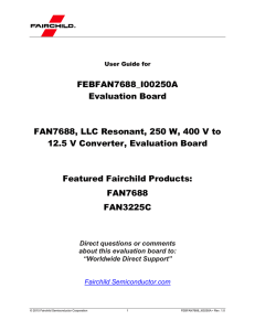 User Guide for FEBFAN7688_I00250A Evaluation Board