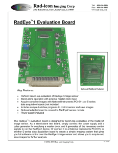 RadEye1 Evaluation Board