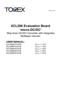 XCL206 Evaluation Board `micro-DC/DC` - Digi