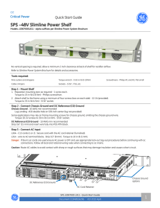 SPS J2007003 L011 - Quick Start Guide