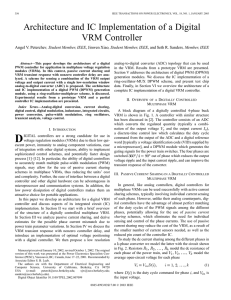 Architecture and IC implementation of a digital VRM controller