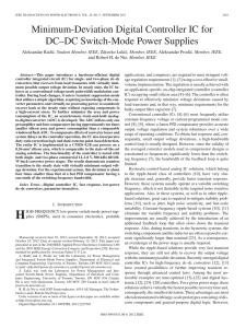 Minimum-Deviation Digital Controller IC for DC–DC Switch