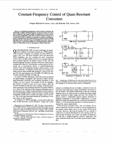 Constant-frequency control of quasi-resonant converters