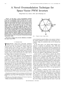 A Novel Overmodulation Technique For Space