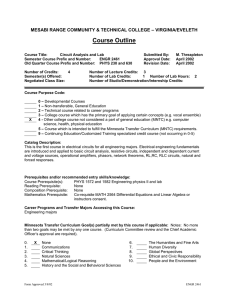 Course Outline - Mesabi Range College