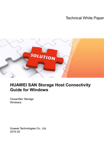 HUAWEI SAN Storage Host Connectivity Guide for Windows