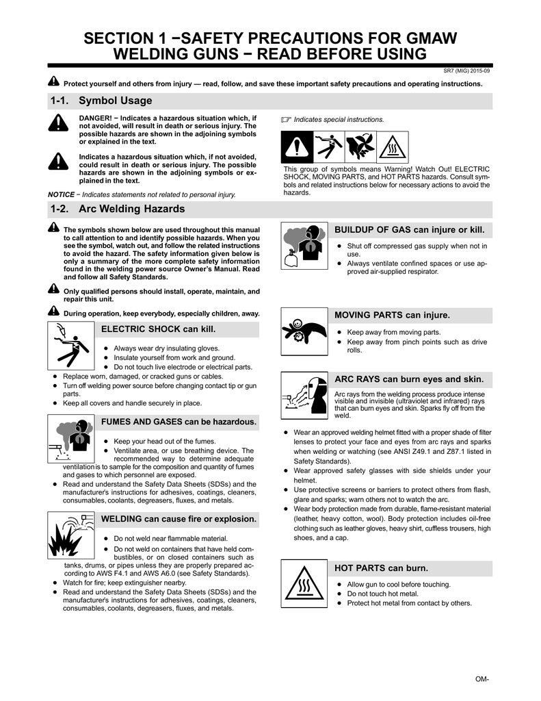 mig welding instructions