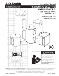 184639-001 - AO Smith Water Heaters